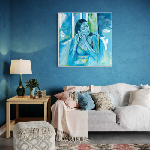 Quiet Preparation Canvas Print White Frame 19792 SharonComello.Art