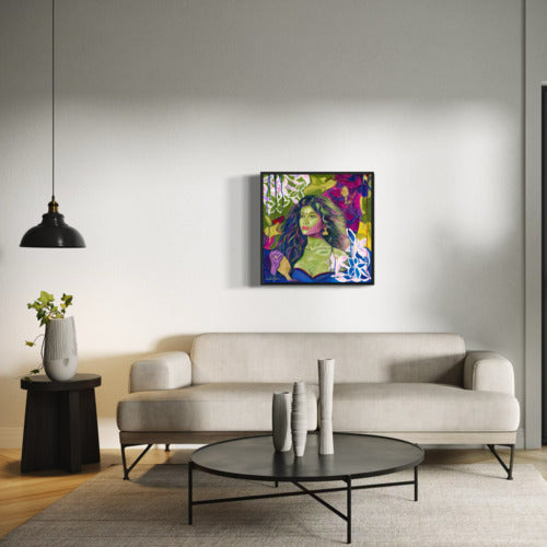 Whispers in the Wind Canvas Medium Print Mounted Black frame 19708 Sharon Comello Art