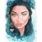 Serenity in Feathers Medium Canvas Print Mounted Unframed 20257 SharonComello.Art