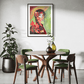 Fiery Grace Fine Art Print with Embossed White Border Black Frame 20076 SharonComello.Art