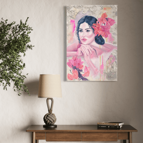 Floral Contemplation Canvas Print Mounted No frame 19706 Sharon Comello Art