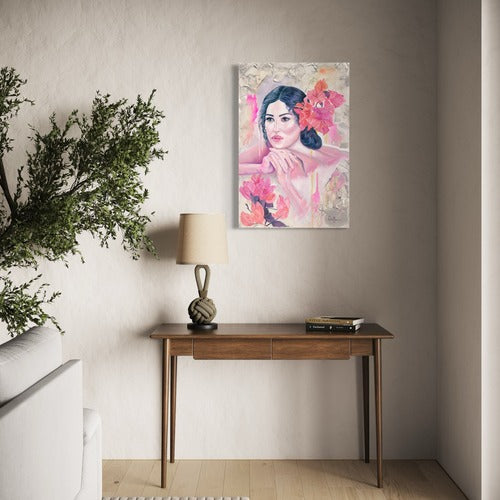 Floral Contemplation Original Mounted Canvas No Frame - 19706 SharonComello.Art
