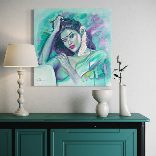 Mystic Beauty Original Mounted Canvas No Frame 19733 Sharon Comello Art