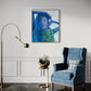 Peacocks Embrace Original Mounted Canvas Oak Frame 19740 Sharon Comello Art